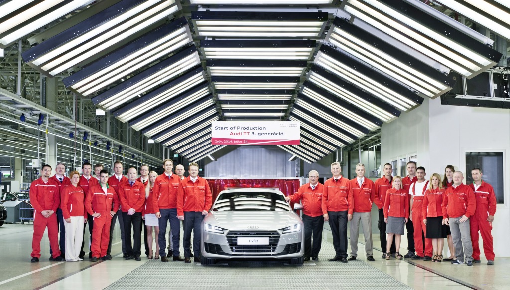 Audi Hungaria: Produktionsstart des neuen Audi TT Coup